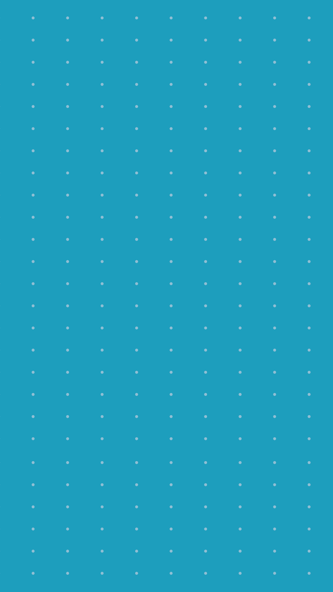 Teal background with a subtle grid of small white dots, used as a decorative pattern.